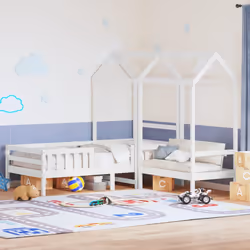 VidaXL 3282184 Lit pour enfant Blanc Bois