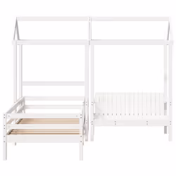 VidaXL 3282184 Lit pour enfant Blanc Bois - Vue supplémentaire 6
