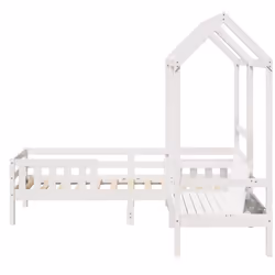 VidaXL 3282184 Lit pour enfant Blanc Bois - Vue supplémentaire 8