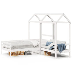 VidaXL 3282197 Lit pour enfant Blanc Bois