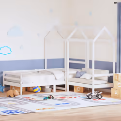 VidaXL 3282197 Lit pour enfant Blanc Bois