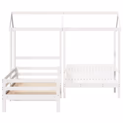 VidaXL 3282197 Lit pour enfant Blanc Bois