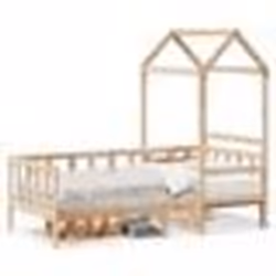 vidaXL Lit de jour avec toit sans matelas 90x200 cm bois massif - 90 x 200 cm