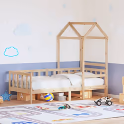 Ce lit de jour polyvalent en bois peut être utilisé comme un lit dans la chambre à coucher et est également idéal comme un ca ...
