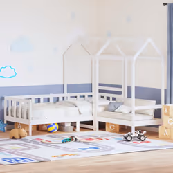 VidaXL 3282217 Lit pour enfant Blanc Bois