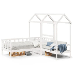 VidaXL 3282221 Lit pour enfant Blanc Bois