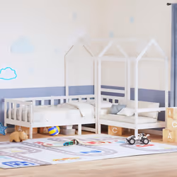 VidaXL 3282221 Lit pour enfant Blanc Bois