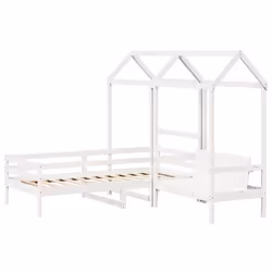 VidaXL 3282221 Lit pour enfant Blanc Bois