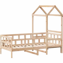 Ce lit de jour polyvalent en bois peut être utilisé comme un lit dans la chambre à coucher et est également idéal comme un ca ...