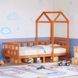 VidaXL 3282242 Lit pour enfant Marron Bois