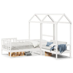 VidaXL 3282275 Lit pour enfant Blanc Bois