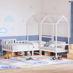 VidaXL 3282275 Lit pour enfant Blanc Bois