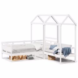 VidaXL 3282295, Blanc, Bois, 90 x 200 mm, 1 pièce(s)