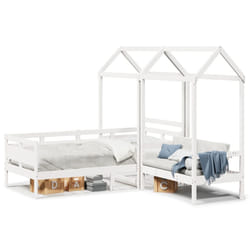 VidaXL 3282295 Lit pour enfant Blanc Bois