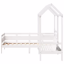 VidaXL 3282297 Lit pour enfant Blanc Bois - Vue supplémentaire 8