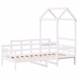 VidaXL 3282303, lit sofa, Blanc, Bois de pin, 980 mm, 700 mm, 1765 mm