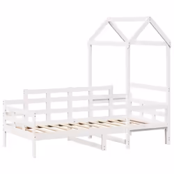 VidaXL 3282305, lit sofa, Blanc, Bois de pin, 1080 mm, 700 mm, 1765 mm
