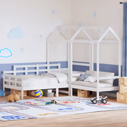 VidaXL 3282309 Lit pour enfant Blanc Bois