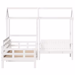 VidaXL 3282309 Lit pour enfant Blanc Bois - Vue supplémentaire 4
