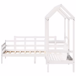 VidaXL 3282309 Lit pour enfant Blanc Bois - Vue supplémentaire 8