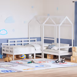 VidaXL 3282311 Lit pour enfant Blanc Bois