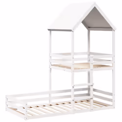 VidaXL 3282391 Lit pour enfant Blanc Bois