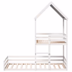 VidaXL 3282391 Lit pour enfant Blanc Bois - Vue supplémentaire 4