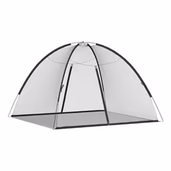 VidaXL 4010044 moustiquaire de camping Moustiquaire pyramidal Noir - Vue supplémentaire 4