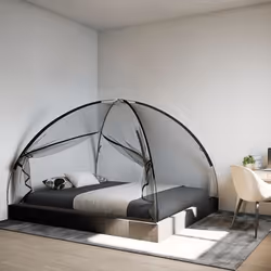 VidaXL 4010044 moustiquaire de camping Moustiquaire pyramidal Noir - Vue supplémentaire 7