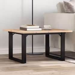 Ajoutez une touche d'élégance à votre salon avec cette table basse en bois ! Matériau durable : le bois de pin massif est un ...