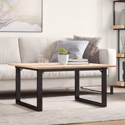 Ajoutez une touche d'élégance à votre salon avec cette table basse en bois ! Matériau durable : le bois de pin massif est un  ...