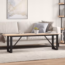 Ajoutez une touche d'élégance à votre salon avec cette table basse en bois ! Matériau durable : le bois de pin massif est un  ...