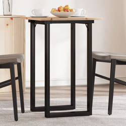 Vidaxl - Table à manger cadre en o 50x50x75 cm bois de pin massif acier