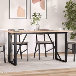 Profitez chaque jour d'un repas parfait en famille ou entre amis autour de cette table à manger ! Matériau durable : le bois  ...
