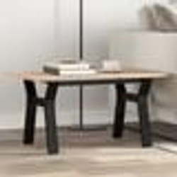 vidaXL Table basse cadre en Y 80x50x40 cm bois de pin massif et acier
