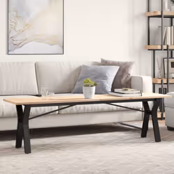 Ajoutez une touche d'élégance à votre salon avec cette table basse en bois ! Matériau durable : le bois de pin massif est un  ...
