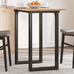 Vidaxl - Table à manger cadre en o 80x50x75,5cm bois de pin massif acier