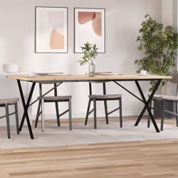 Profitez chaque jour d'un repas parfait en famille ou entre amis autour de cette table à manger ! Matériau durable : le bois  ...