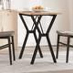 vidaXL Table à manger cadre en Y 80x50x75,5cm bois de pin massif acier