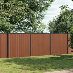 vidaXL Panneau de clôture marron 526x186 cm WPC