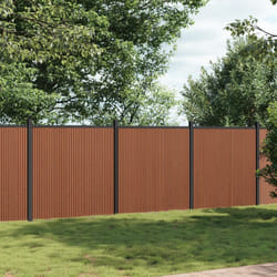 vidaXL Panneau de clôture marron 699x186 cm WPC