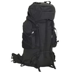 vidaXL Sac à dos de randonnée noir 80 L tissu oxford