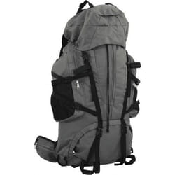 vidaXL Sac à dos de randonnée gris 80 L tissu oxford