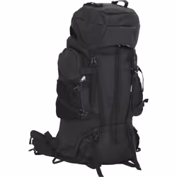 vidaXL Sac à dos de randonnée noir 100 L tissu oxford