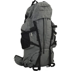 vidaXL Sac à dos de randonnée gris 100 L tissu oxford