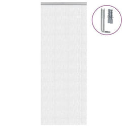 vidaXL Moustiquaire de porte à chaîne 80x212 cm aluminium rideau anti-mouches de porte moustiquaire de porte 4010009
