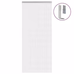 vidaXL Moustiquaire de porte à chaîne 90x200 cm aluminium rideau anti-mouches de porte moustiquaire de porte 4010011