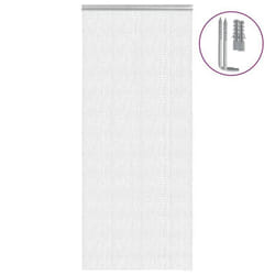 vidaXL Moustiquaire de porte à chaîne 90x220 cm aluminium rideau anti-mouches de porte moustiquaire de porte 4010013