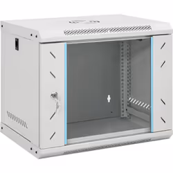 Ce coffret de réseau 9U est conçu pour vous aider à garder vos accessoires réseau en ordre. Structure solide : cette armoire  ...