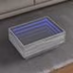 vidaXL Table basse avec LED sonoma gris 70x50x30 cm bois d'ingénierie